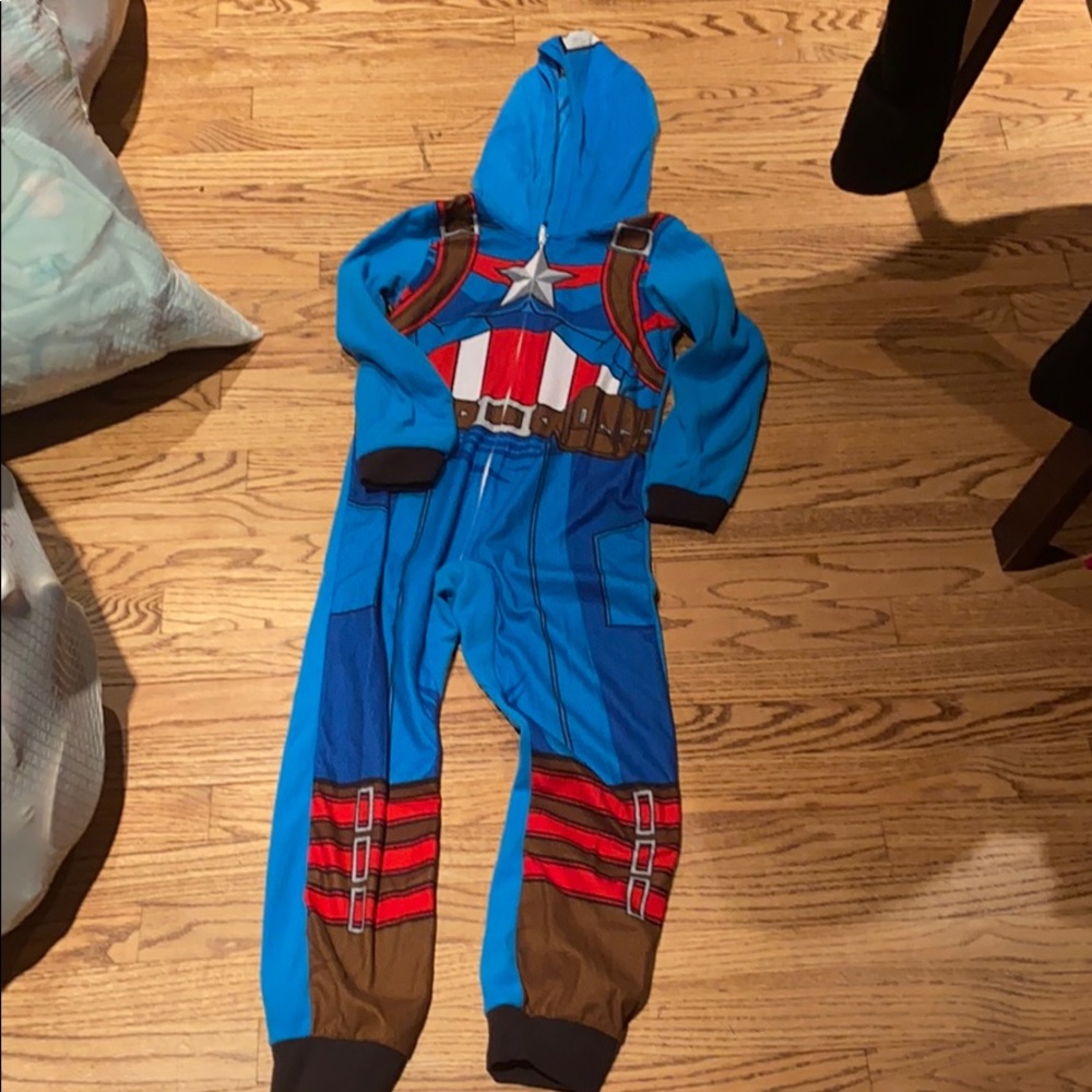 captain america onesie